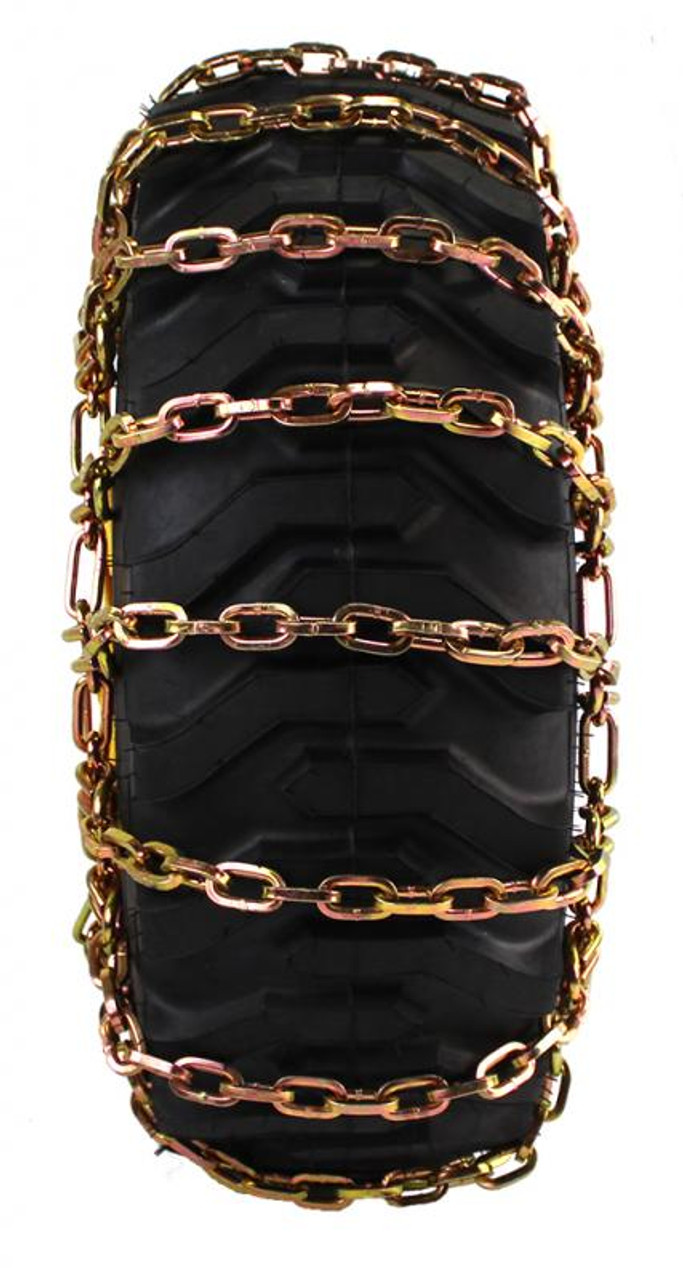 Ladder Pattern Round Twist Link Skid Loader Tire Chains