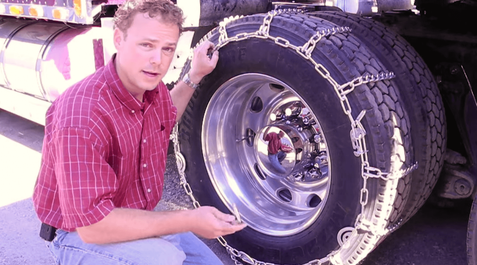 Tire Chain Installation 